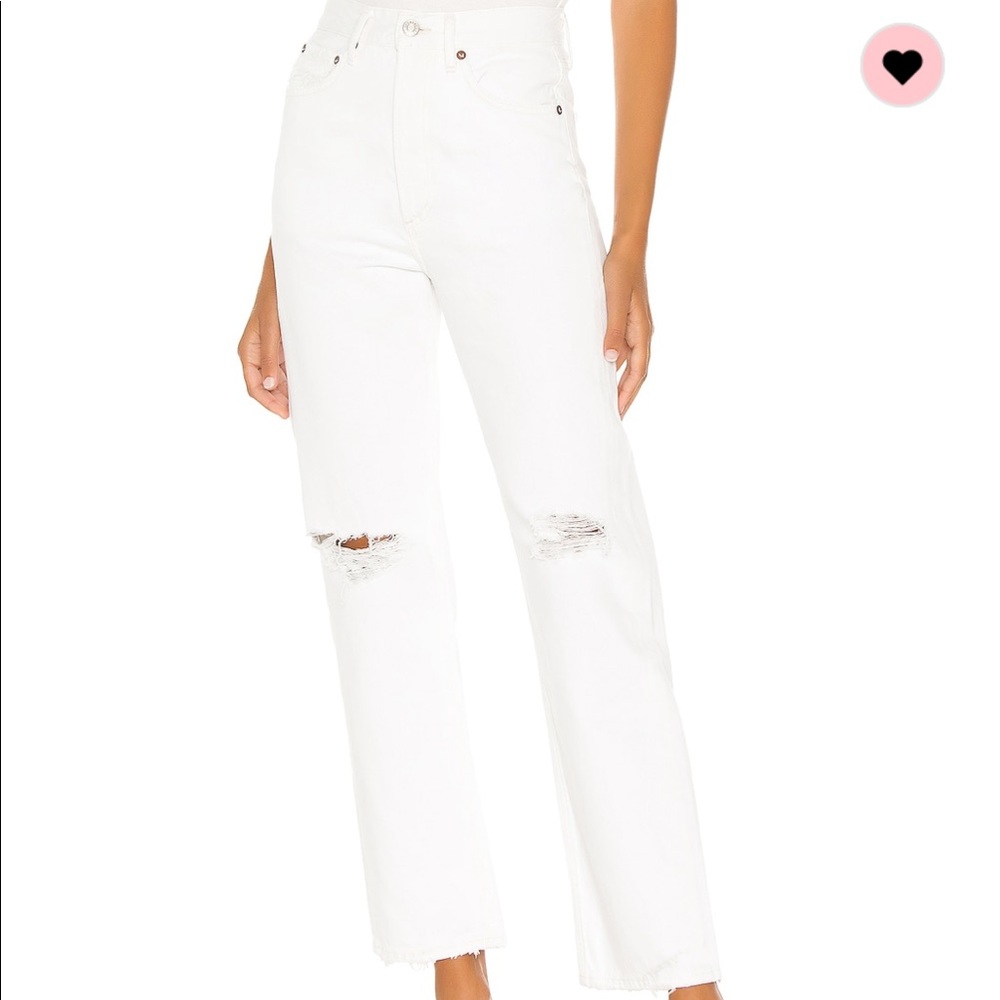 Agolde 90s Loose Fit in Enamel White Size 23 - Picture 4 of 11